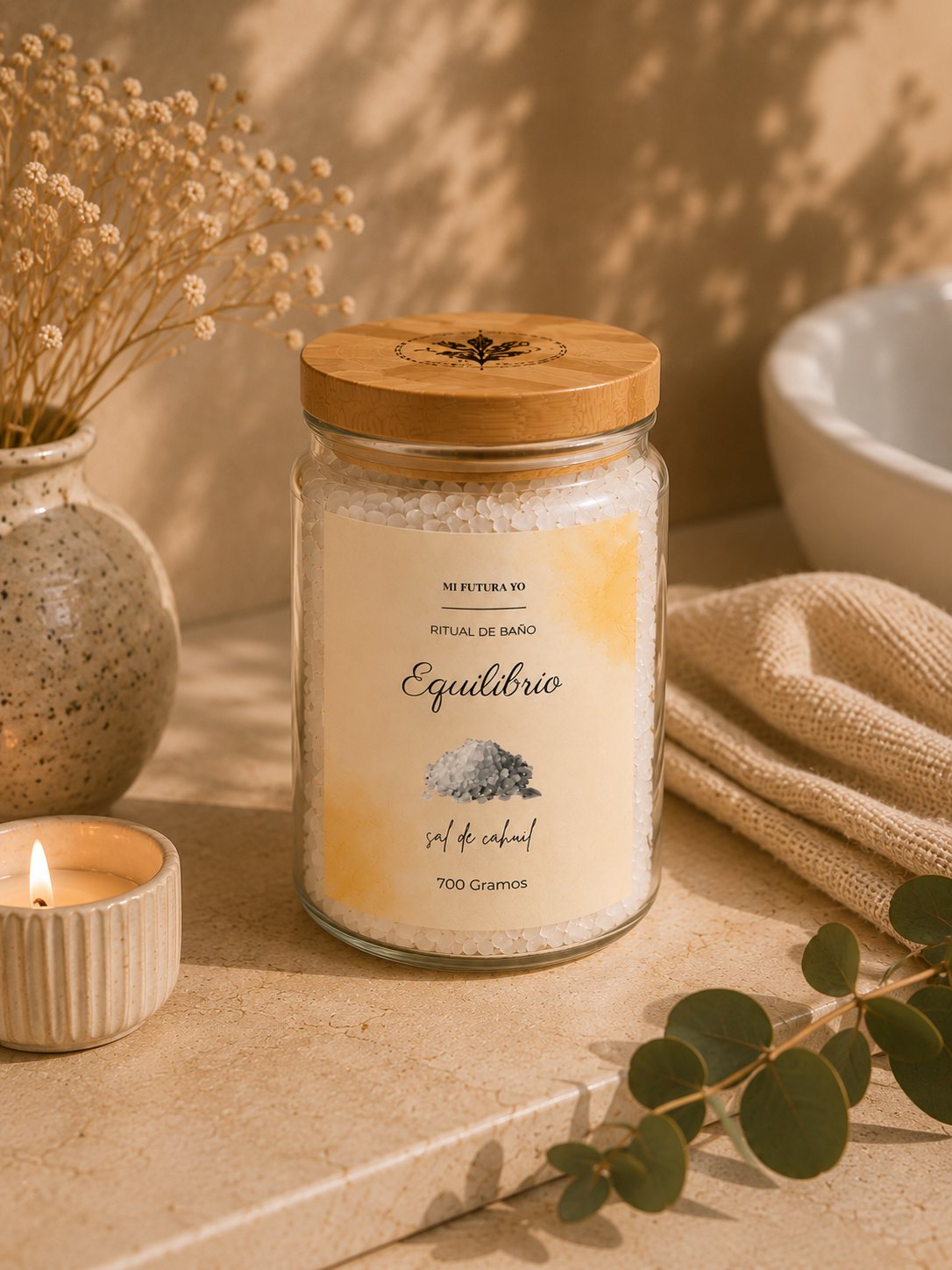 Sal de Baño 700 GR — Equilibrio | ¿Quieres transformar tu baño en un momento para ti?