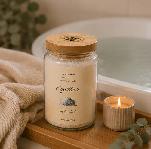 Sal de Baño 700 GR — Equilibrio | ¿Quieres transformar tu baño en un momento para ti?