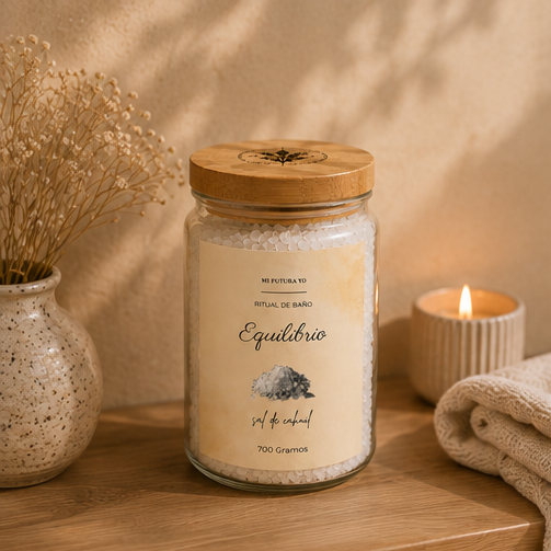 Sal de Baño 700 GR — Equilibrio | ¿Quieres transformar tu baño en un momento para ti?