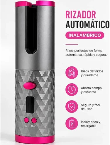 Rizador de Pelo Automático Inalámbrico | ¿Quieres lograr rizos perfectos fácilmente?